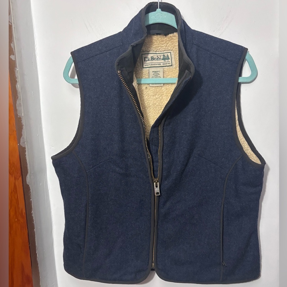 LL Bean wool vest